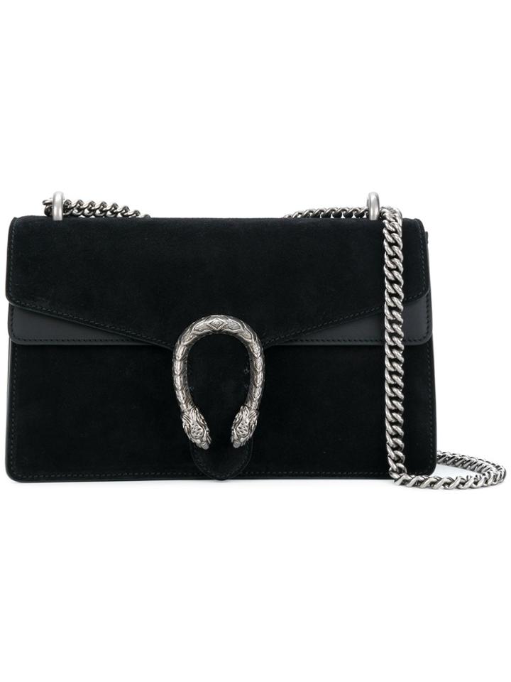 Gucci Dionysus Suede Shoulder Bag - Black