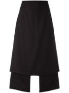 Aalto Central Slit Skirt, Women's, Size: 42, Red, Virgin Wool/polyamide/viscose