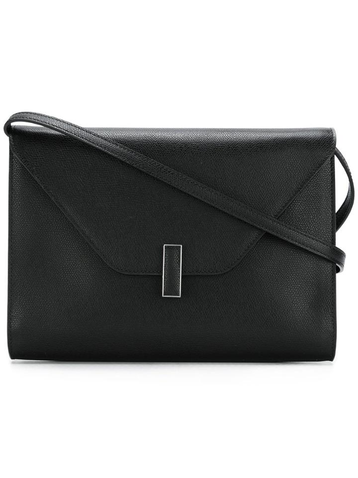Valextra Envelope Crossbody Bag - Black