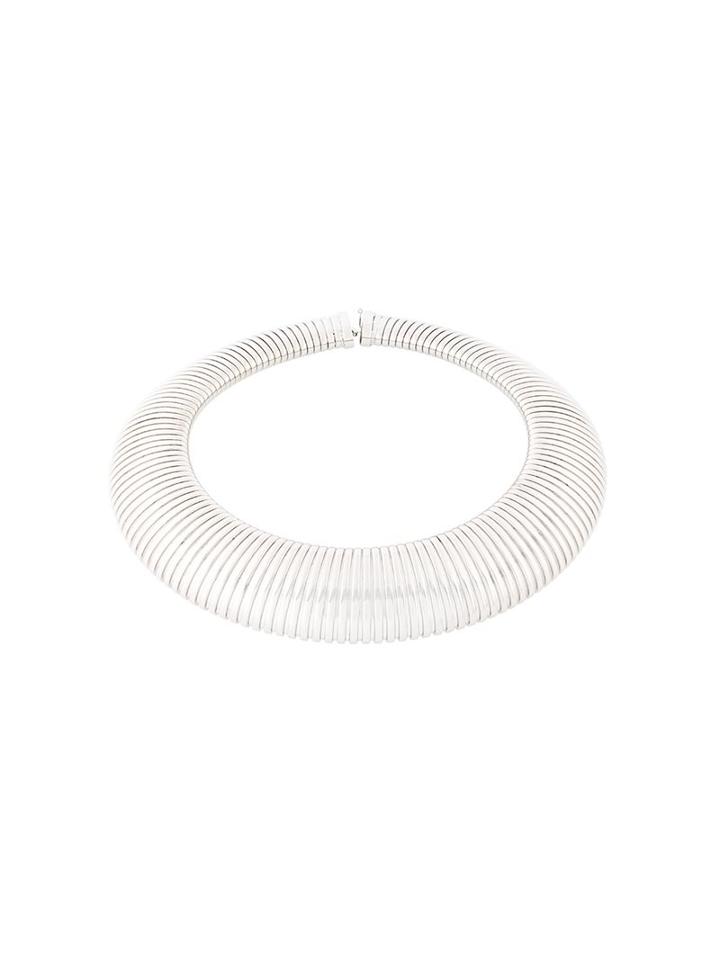 Saint Laurent Serpent Choker, Women's, Metallic