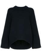 Tibi Round Neck Sweater - Blue