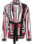 Laneus Mixed Knit Jacket - Multicolour