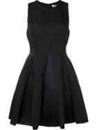 Halston Heritage Full Flared Dress, Women's, Size: 4, Black, Polyester