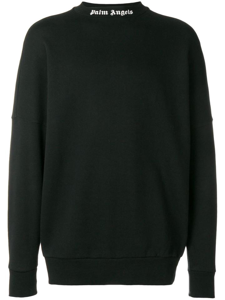 Palm Angels Logo Sweatshirt - Black