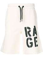 Palm Angels Rage Track Shorts - White