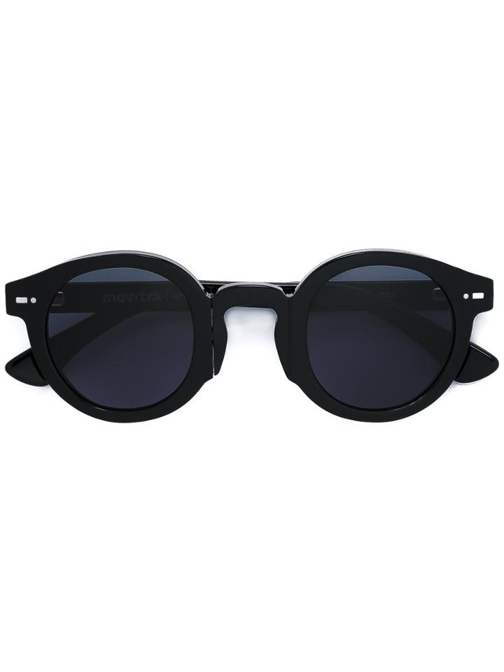 Movitra Round Frame Sunglasses - Black