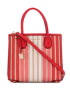 Michael Michael Kors Mercer Striped Tote Bag - Red
