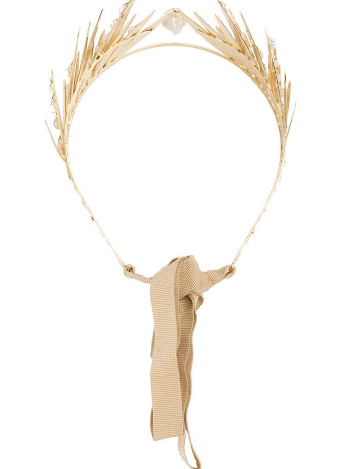 Rosantica Pearl Embellished Headband, Women's, Grey, Pearls/brass