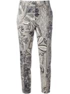 Etro Floral Paisley Print Cropped Trousers