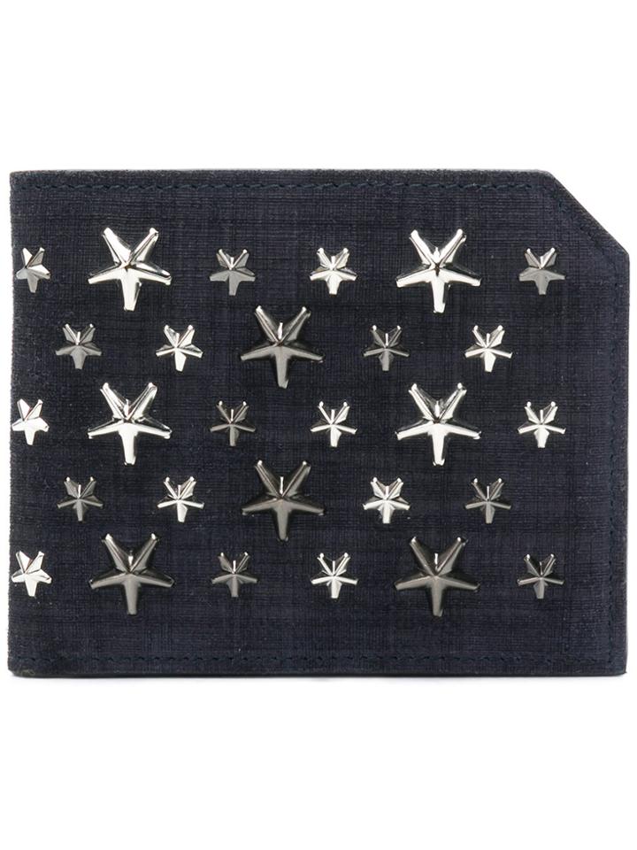 Jimmy Choo Murray Star Embellished Wallet - Blue