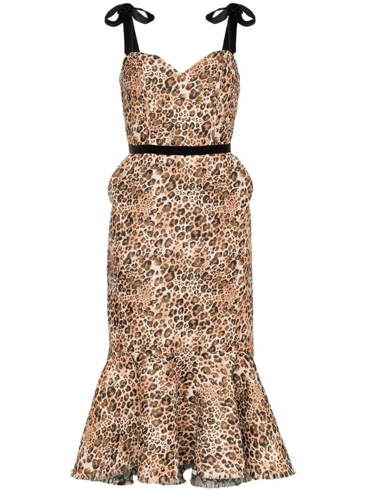 Johanna Ortiz Love Between Species Leopard Print Dress - Brown