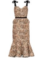 Johanna Ortiz Love Between Species Leopard Print Dress - Brown