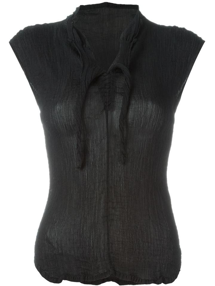 Issey Miyake Cauliflower Crease Effect Blouse