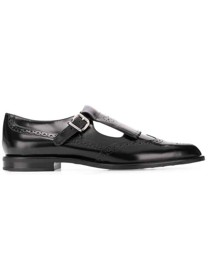 Tod's Side-buckle Brogues - Black