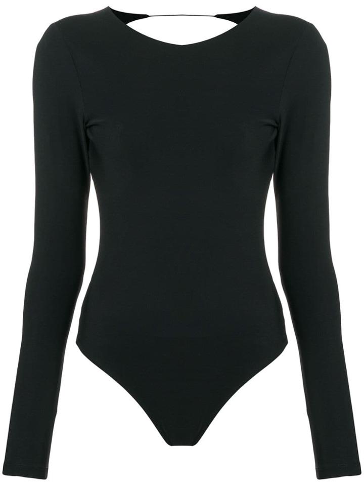 T By Alexander Wang Jersey Bodysuit - Black