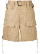 Facetasm Wide Cargo Shorts - Brown