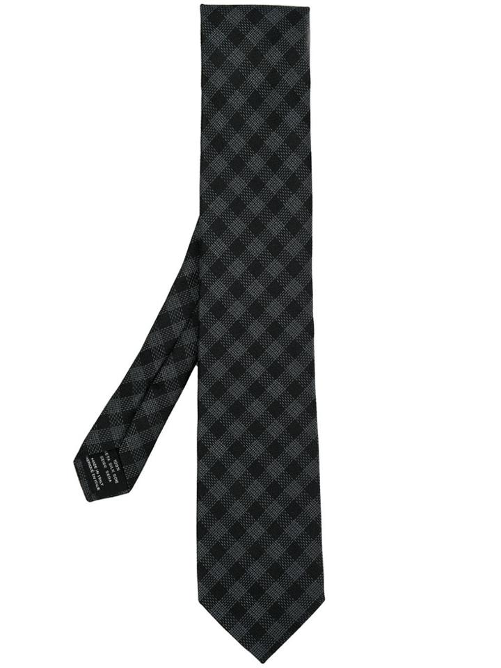 Tom Ford Check Tie - Grey