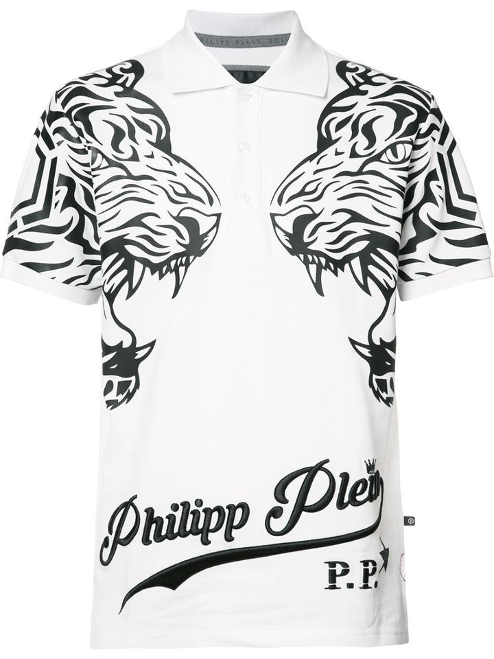 Philipp Plein Lost Polo Shirt, Men's, Size: Xl, White, Cotton
