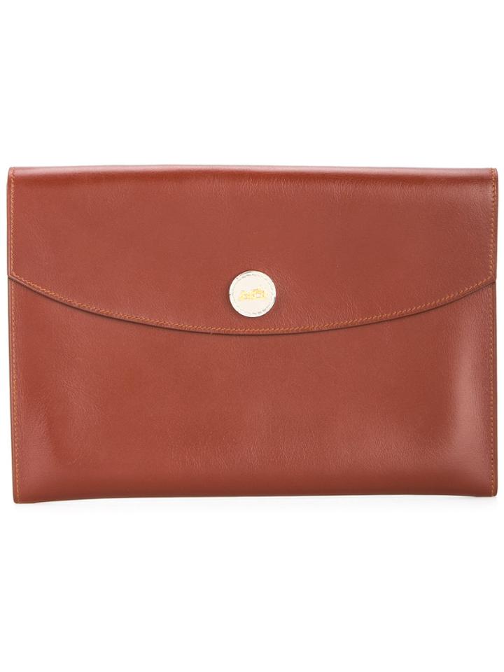 Hermès Vintage Rio Pochette Clutch Bag - Brown