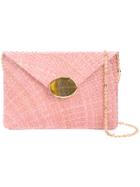 Kayu Embellished Envelope Clutch - Pink & Purple