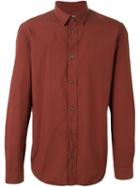 Maison Margiela Classic Long Sleeve Shirt, Men's, Size: 42, Red, Cotton