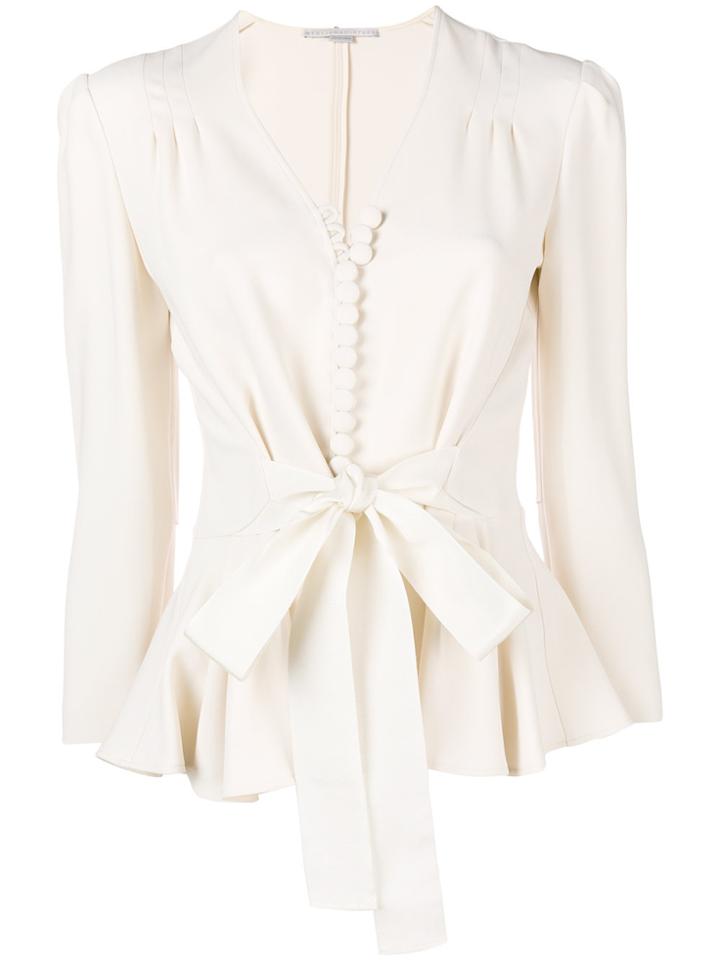 Stella Mccartney Taylor Tied Waist Blouse - Nude & Neutrals
