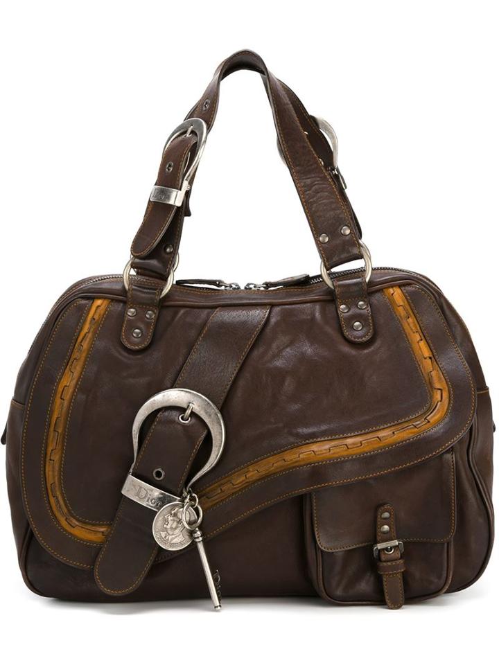 Christian Dior Vintage 'sadle' Tote