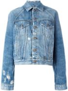 R13 Brunel Denim Jacket, Women's, Size: Small, Blue, Cotton/spandex/elastane