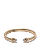 David Yurman 18kt Yellow Gold Renaissance Diamond Cuff Bracelet -