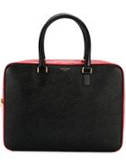 Thom Browne Stripe Business Tote - Black