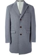 Al Duca D'aosta 1902 Single Breasted Buttoned Coat, Men's, Size: 50, Grey, Polyamide/acetate/viscose/virgin Wool