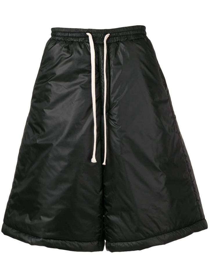 Société Anonyme Wide Leg Padded Shorts - Black