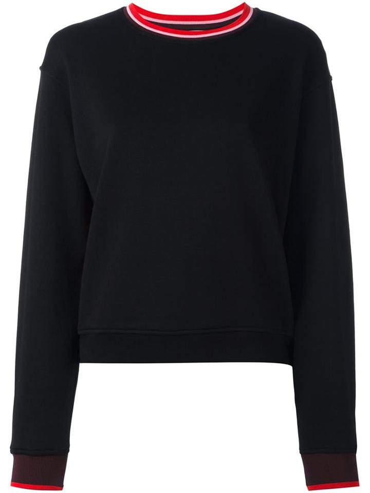 Mcq Alexander Mcqueen Dropped Shoulder Sweatshirt, Women's, Size: Large, Black, Cotton