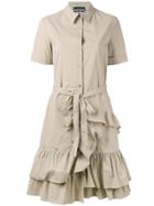 Boutique Moschino Ruffled Shirt Dress - Nude & Neutrals