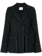 Dorothee Schumacher Contrast Stitch Jacket - Black