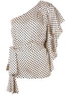 Sachin & Babi Lydia Polka Dot Blouse - Brown
