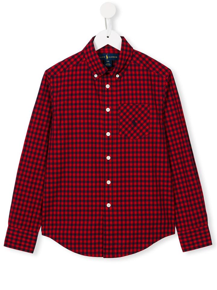 Ralph Lauren Kids Checked Shirt, Boy's, Size: 6 Yrs, Red