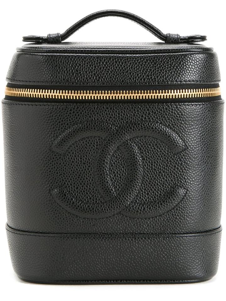 Chanel Vintage Cc Vanity Hand Bag, Women's, Black
