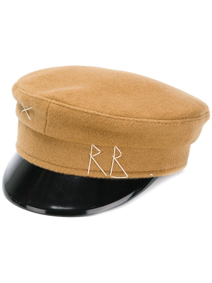 Ruslan Baginskiy Baker Boy Cap - Nude & Neutrals