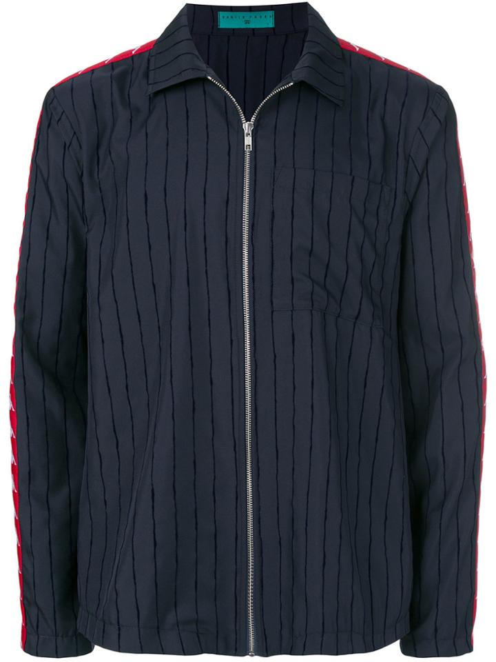 Kappa Logo Stripe Shirt Jacket - Blue