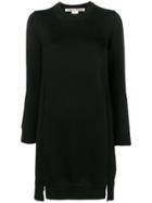 Comme Des Garçons Side Slit Knitted Dress - Black