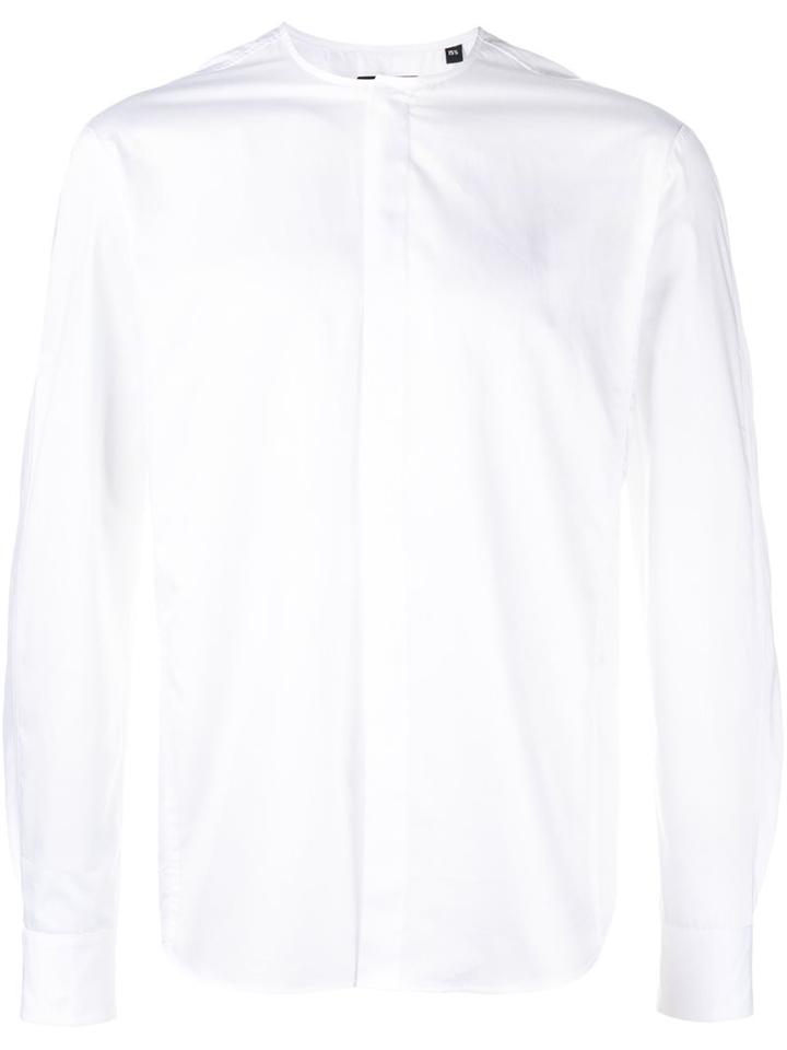 Curieux Collarless Button Down Shirt