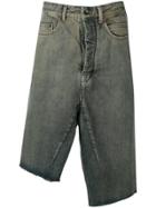 Rick Owens Drkshdw Hustler Denim Skort - Grey