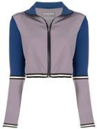 Pinko Colour Block Zipped Jacket - Grey