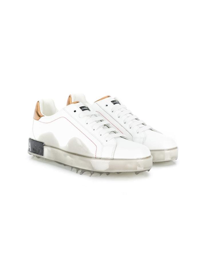 Dolce & Gabbana Kids Portofino Melt Sneakers - White