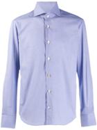Kiton Plain Formal Shirt - Blue