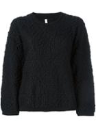 Boboutic Textured Shift Pullover, Women's, Size: Xs, Black, Polyamide/wool