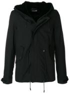 Yves Salomon Homme Short Parka - Black