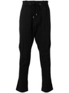 Devoa Drawstring Trousers, Men's, Size: 2, Black, Silk/linen/flax/polyester
