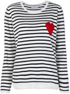 Chinti & Parker Breton Heart Jumper A - White